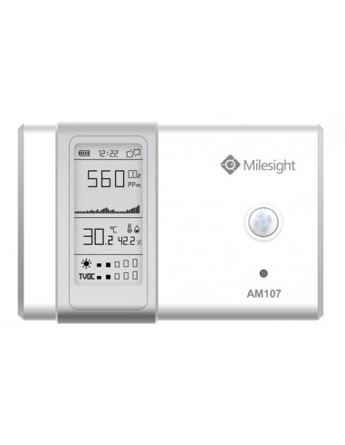 Milesight AM107-868M LoRaWAN Basic Sensor for Indoor Air Quality & Ambience Monitoring