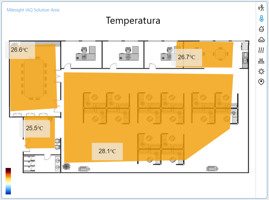 Sensore temperatura e umidità EM320-TH-915M Milesight su EvohomeShop